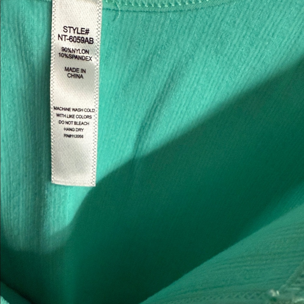 Zenana Outfitters Teal Ribbed Tank Top - Picture 4 of 4